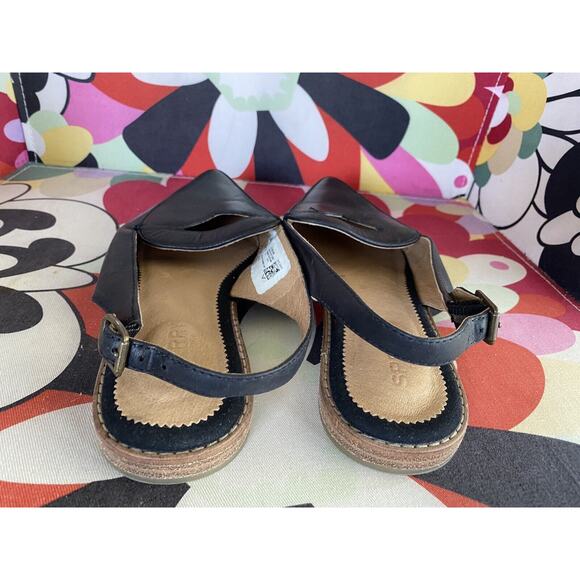 SPERRY Women's Saybrook Leather Slingback Mule Shoes Black 5.5 - Picture 2 of 8